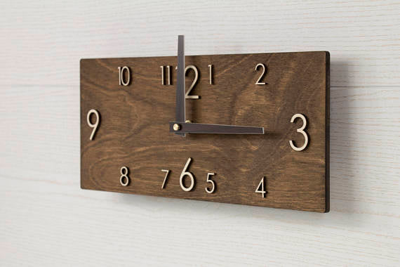 Modern Wood Wall Clock
