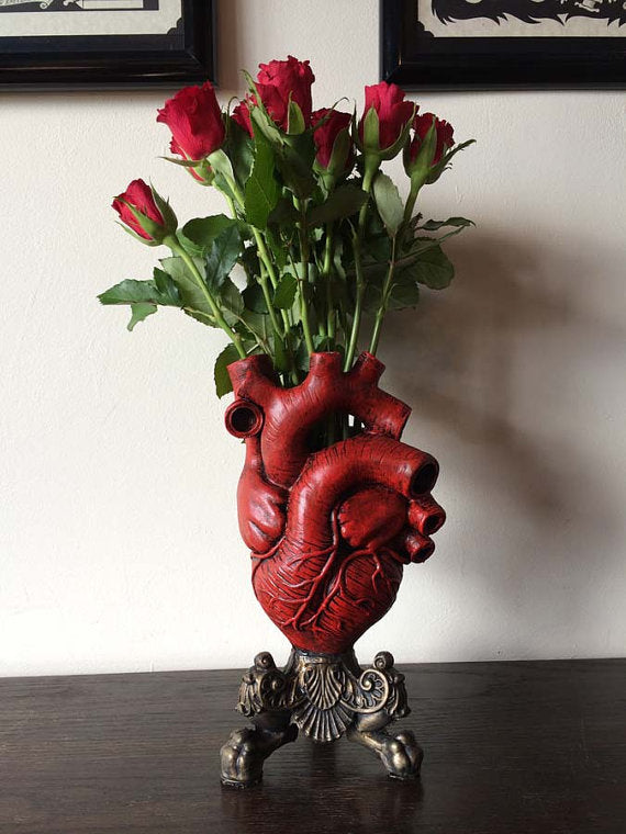 Human Heart Vase