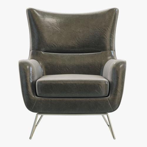 Schultz, Hoeger and Cassin Leatherbound Chair